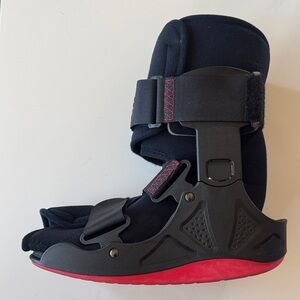 Black and Red Medical Walking Boot (NWOT)